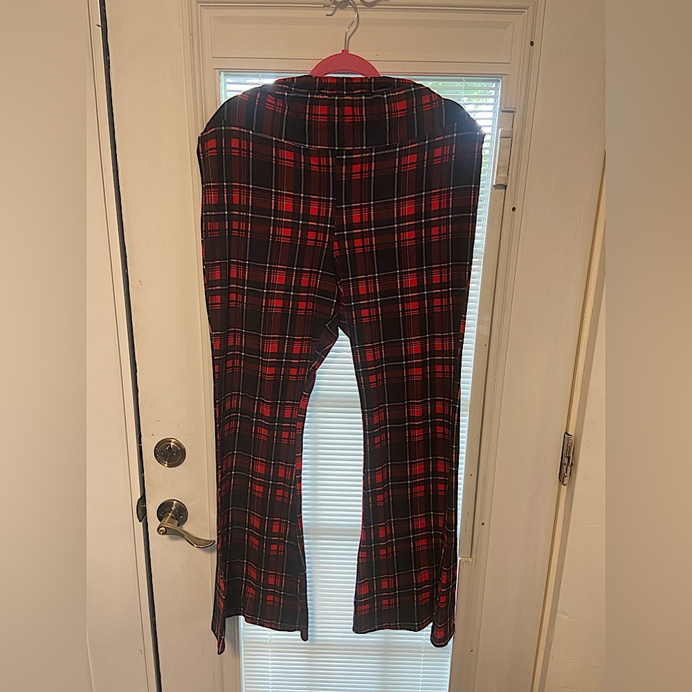 Yoga Pants * Plaid* Stretchy* Bell Bottoms